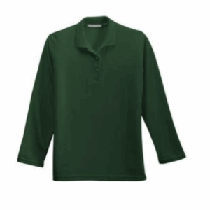 Port Authority Silk Touch Long Sleeve Polo- Women's