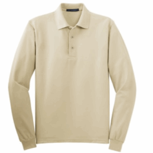 Port Authority Silk Touch Long Sleeve Polo- Men's