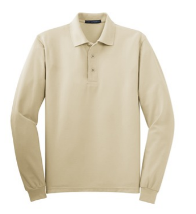 Port Authority Silk Touch Long Sleeve Polo- Men's